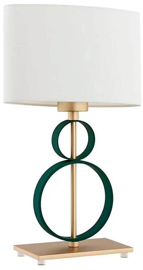 Argon 8317 - Lampă de masă PERSEO 1xE27/15W/230V 42 cm crem/verde