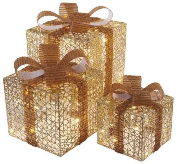 Decorațiune LED de Crăciun 72xLED/1,35W/230V aurie