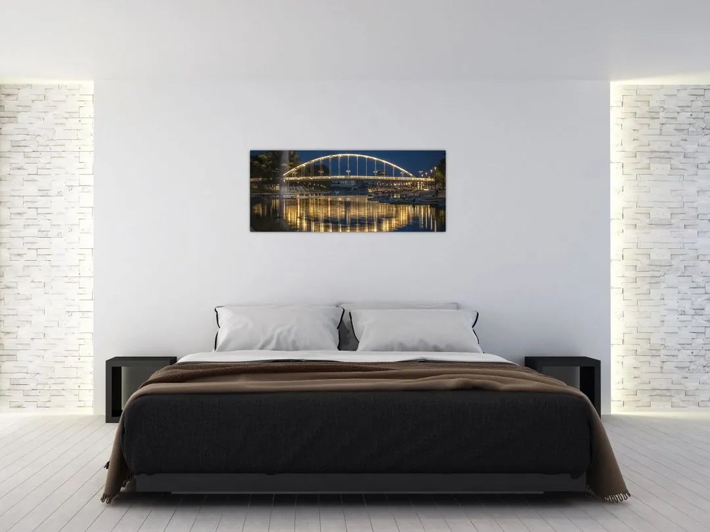 Tablou cu făntână arteziană (120x50 cm)