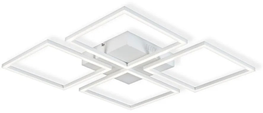 Lustră LED aplicată dimabilă 4xLED/16,25W/230V pătrată albă Top Light + telecomandă