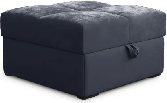 Oferta Taburet Zenova gri inchis cu spatiu de depozitare 65x65 cm Clasa II