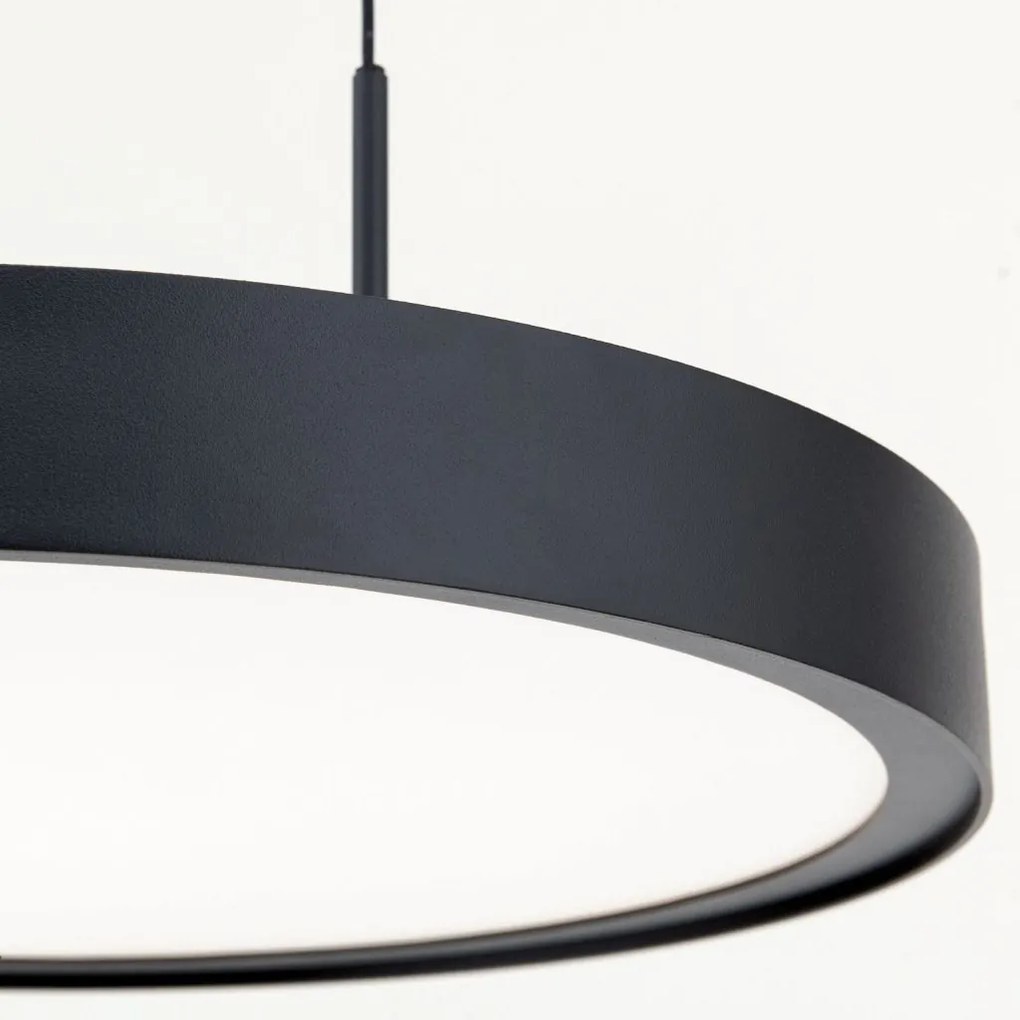 Lustra LED suspendata iluminat sus si jos TEIDE negru