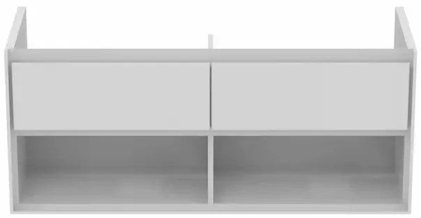 Dulap suspendat pentru lavoar alb Ideal Standard Connect Air 120 cm cu spatiu depozitare E0818B2