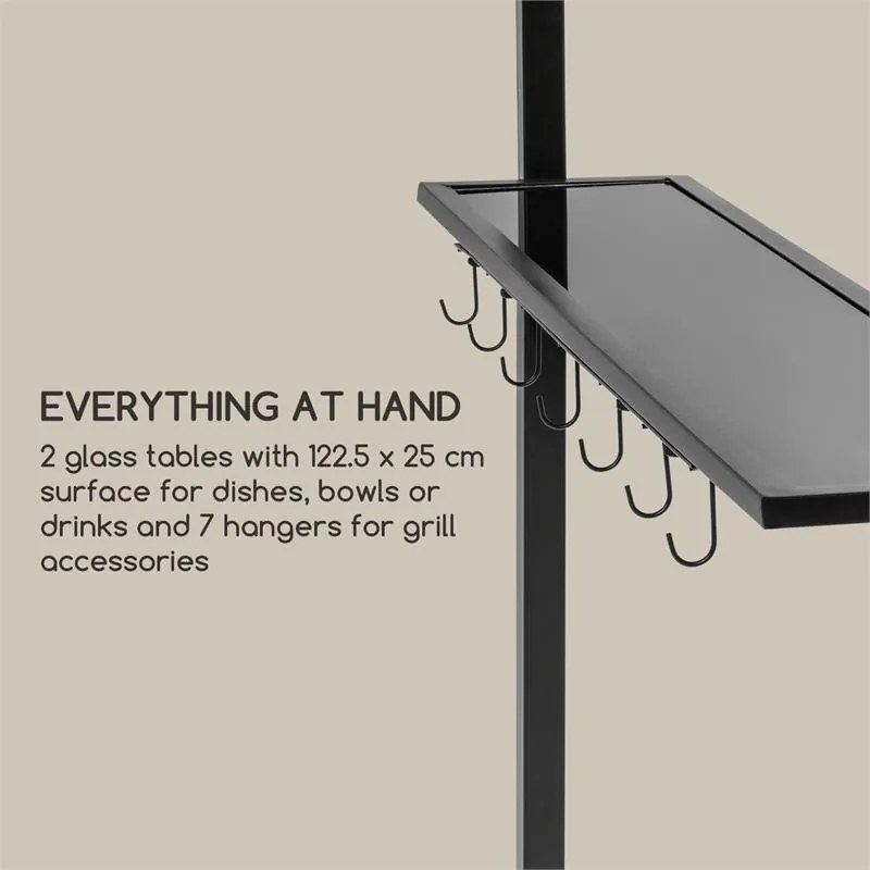 Blumfeldt Steakhouse al Sur, pavilion, 244x260x152cm, 160 g, neinflamabil, oțel, gri