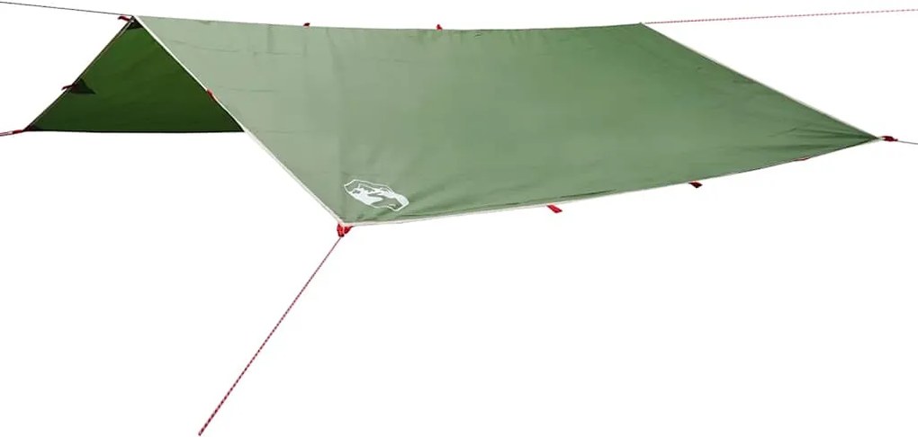 vidaXL Prelată de camping, verde, 500x294 cm, impermeabilă