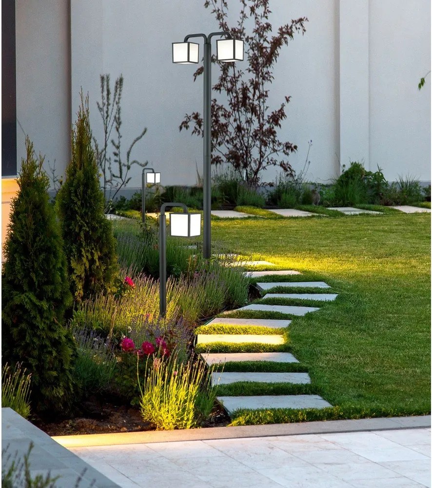 Corp de iluminat pentru exterior LED cu stâlp de fixare (înălțime 200 cm) Cubango – Trio