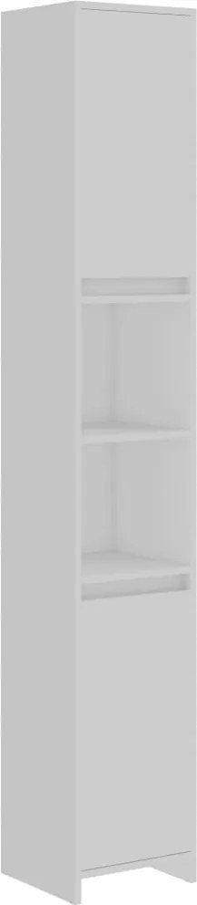 vidaXL Dulap de baie, alb, 30x30x183,5 cm, lemn prelucrat