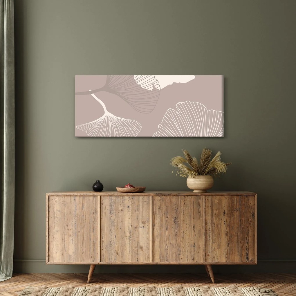 Tablou - Frunze bej N⁰1 (120x50 cm)