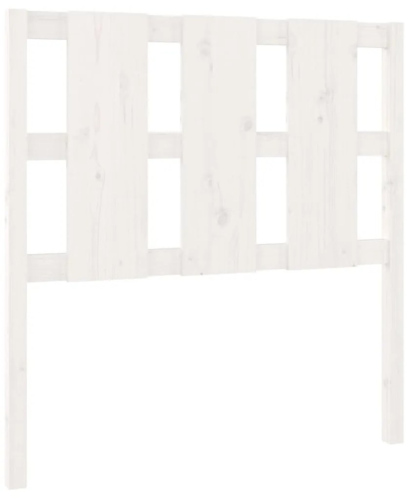 817971 vidaXL Tăblie de pat, alb, 95,5x4x100 cm, lemn masiv de pin