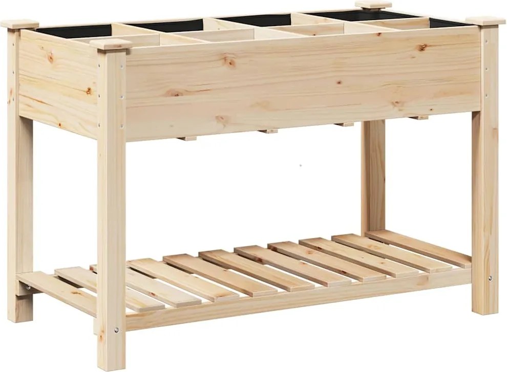 vidaXL Vază pentru Grădină Bej 115 x 59 x 76,5 cm Lemn de Brad Solid