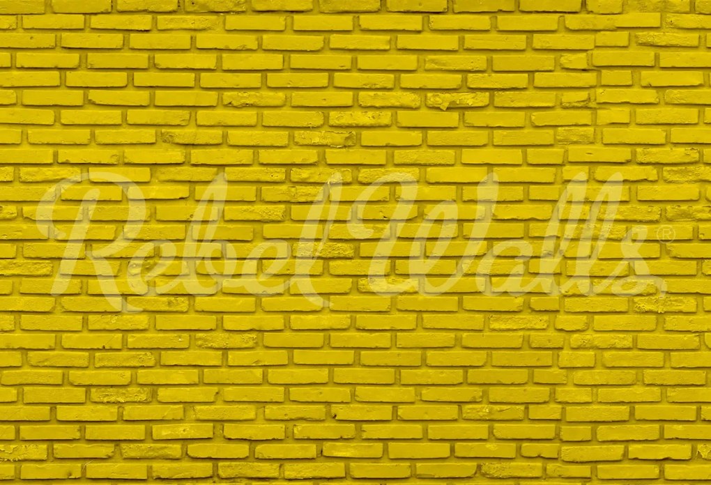 Tapet Wall of Bricks, Yellow, Rebel Walls