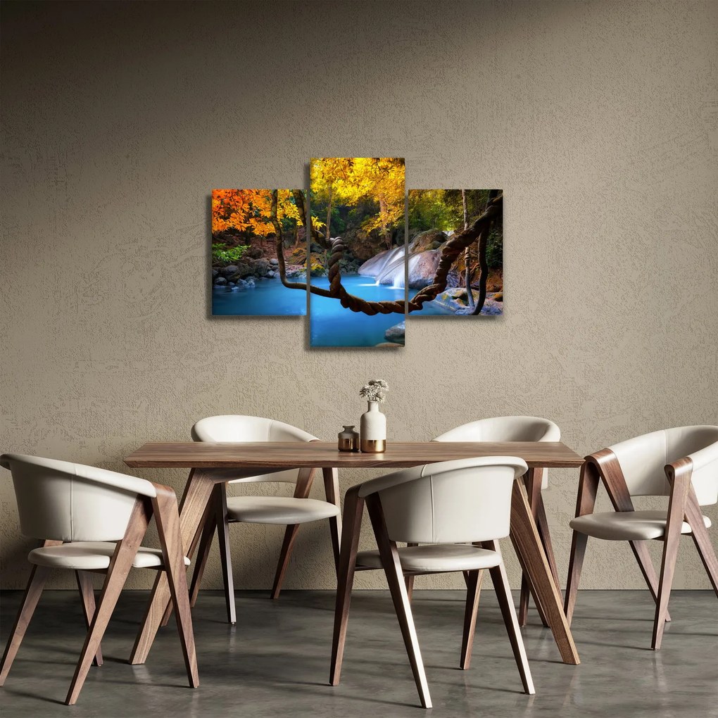 Tablou - Cascade din Asia (90x60 cm)