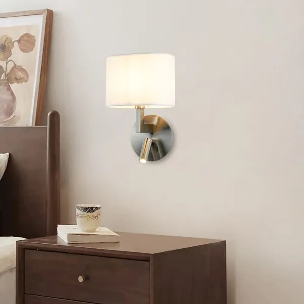 Lampă LED de perete Brilagi DAYA 1xE14/40W/230V + LED/3W alb/crom mat