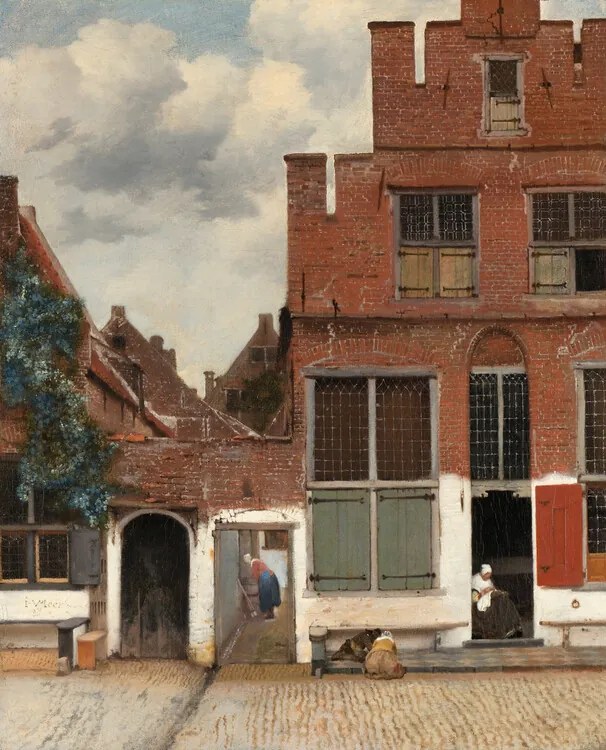 Reproducere View of Houses in Delft, known as 'The Little Street', Jan Vermeer