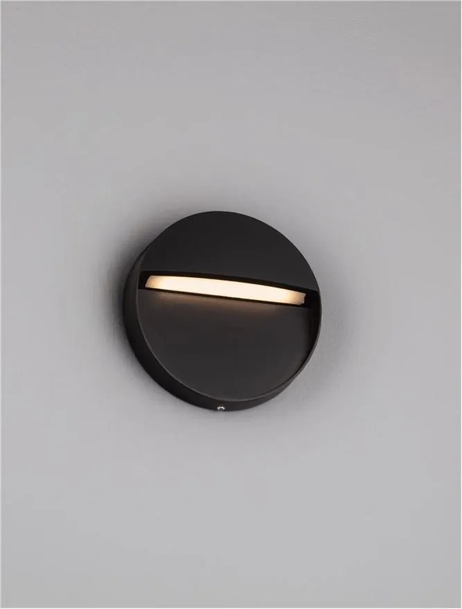 Aplica de perete LED iluminat ambiental exterior NECTAR negru