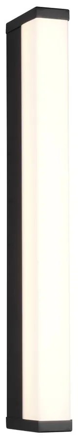 Aplică de perete negru-mat LED (lungime 42 cm) Fabio – Trio