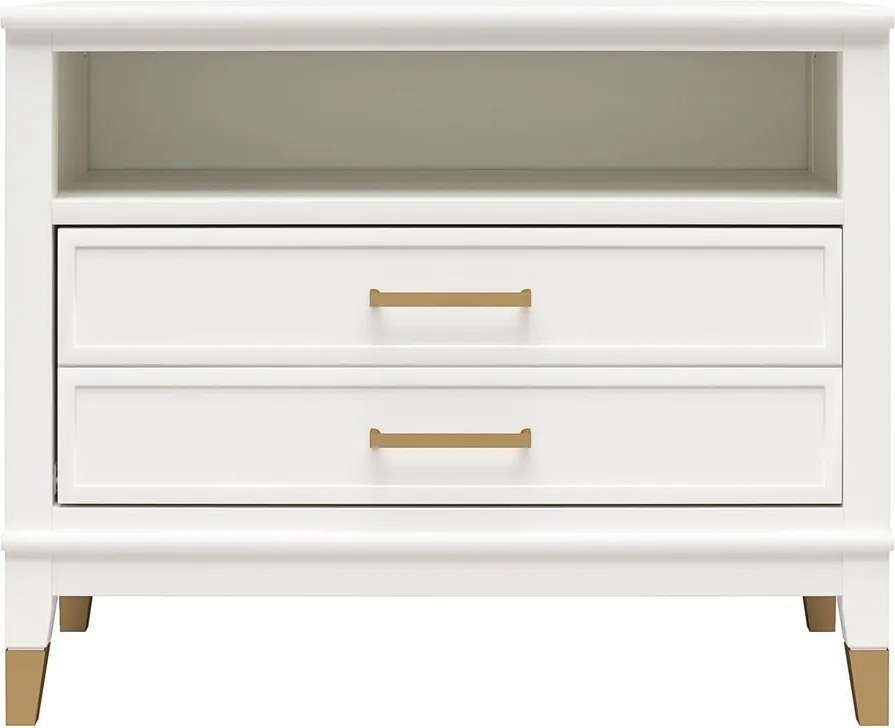 Noptieră albă Westerleigh – CosmoLiving by Cosmopolitan