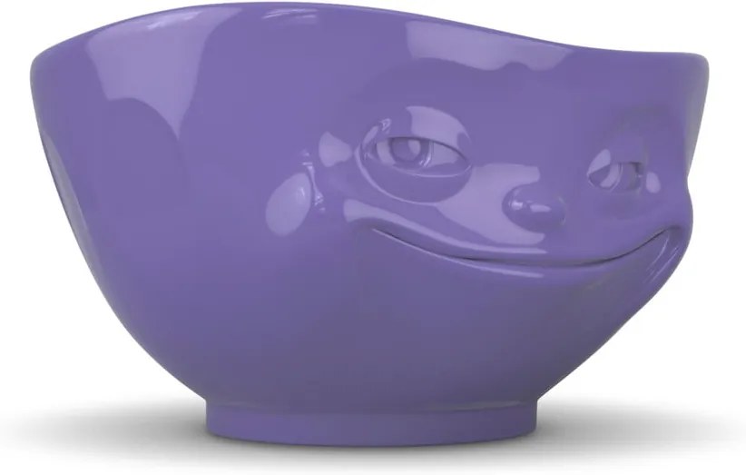 Bol porțelan, zâmbet 58products, mov