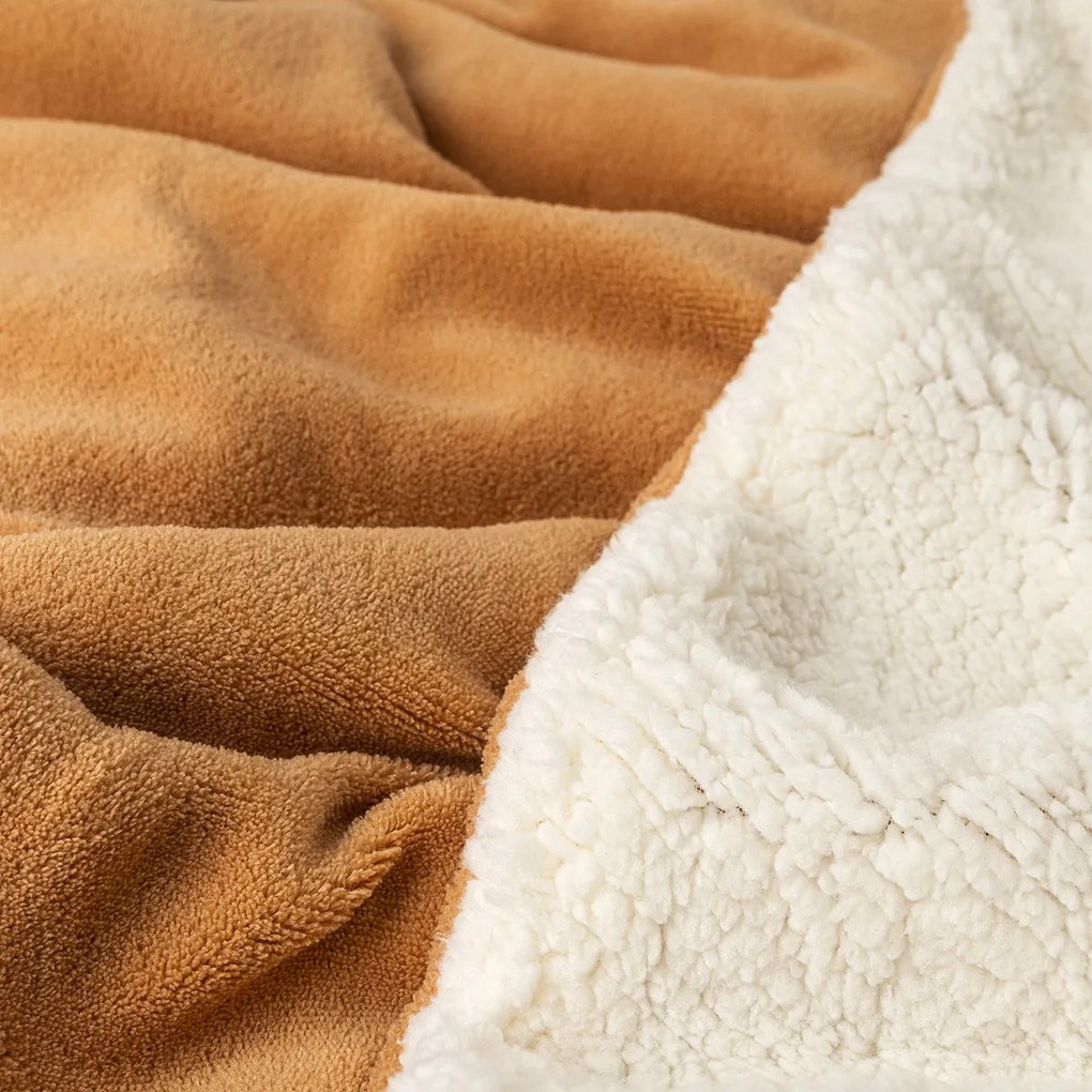 Pătură din imitație blăniță 4Home maro, 150 x 200 cm