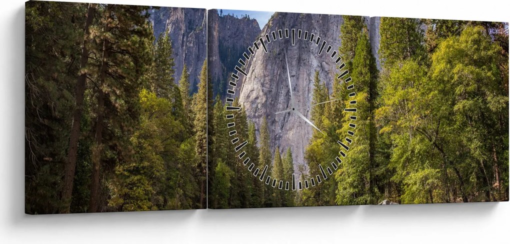 Tablou - Sub Piatra Yosemite (cu ceas) (90x30 cm)