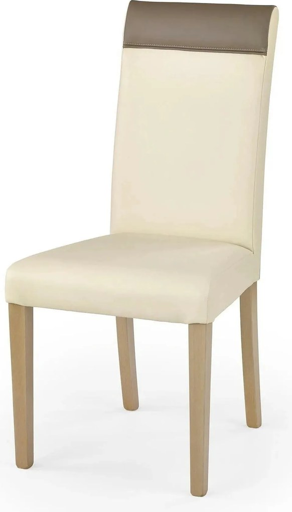Scaun tapitat cu piele ecologica Norbert, 47X55X99 CM