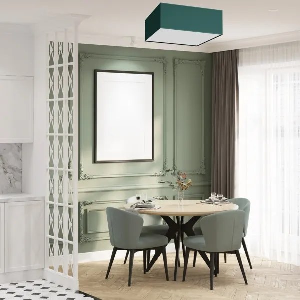 Plafonieră VERDE 3xE27/60W/230V 50x50 cm verde