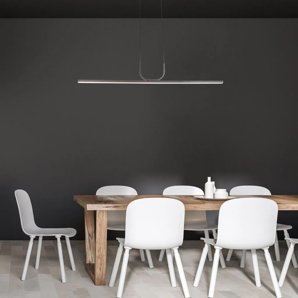 Lustra Suspendata Liniara, LED, Negru, Elia