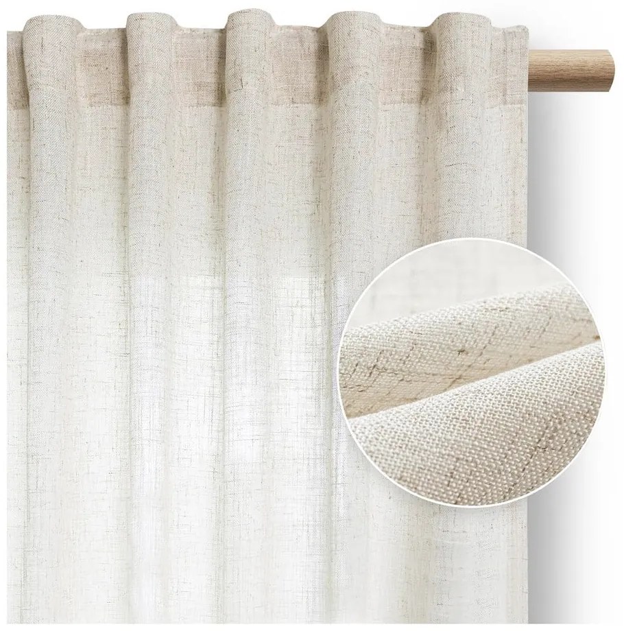 Draperie fildeș 140x270 cm Velari – Restilo