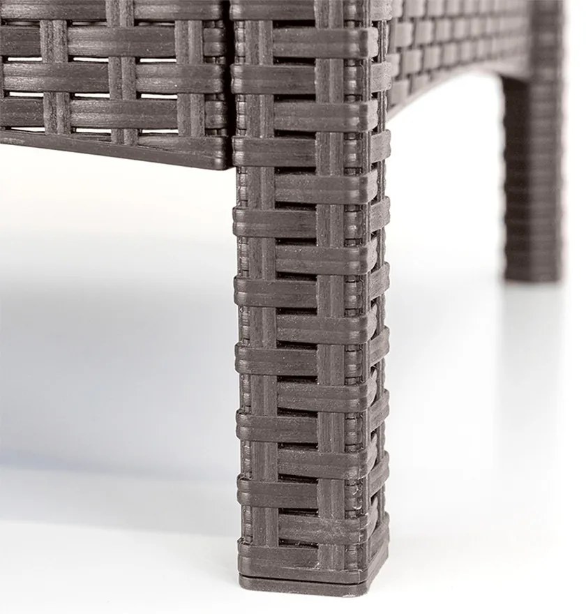 Canapea de grădină Venus cu 2 locuri, culoare cappuccino