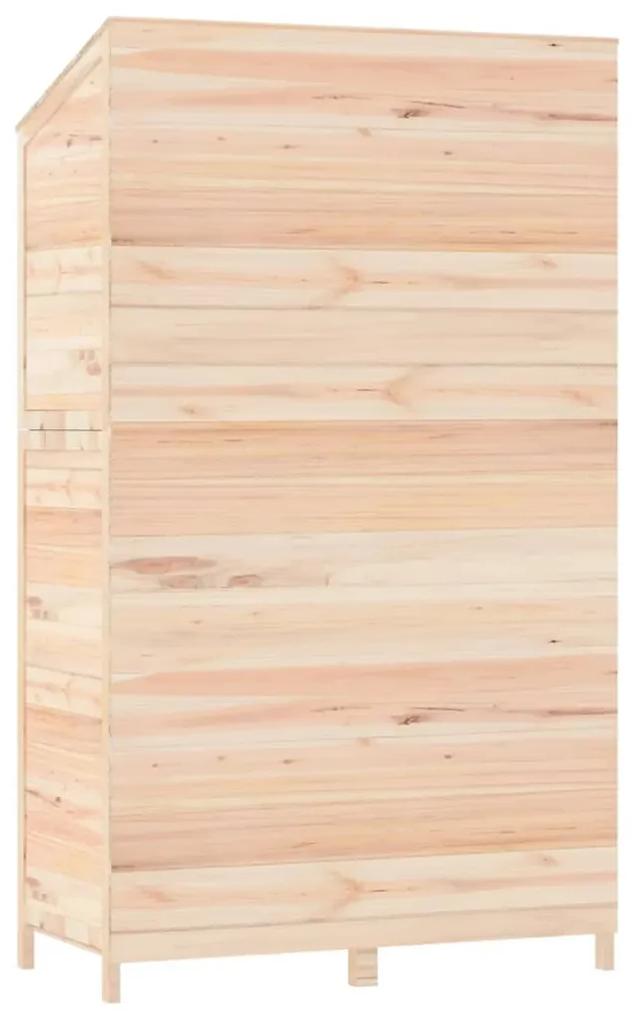 Sopron de gradina, 102x52x174,5 cm, lemn masiv de brad natural, 102 x 52 x 174.5 cm