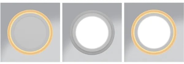 LED Lampă încastrată DUO LED/18W/230V + LED/6W