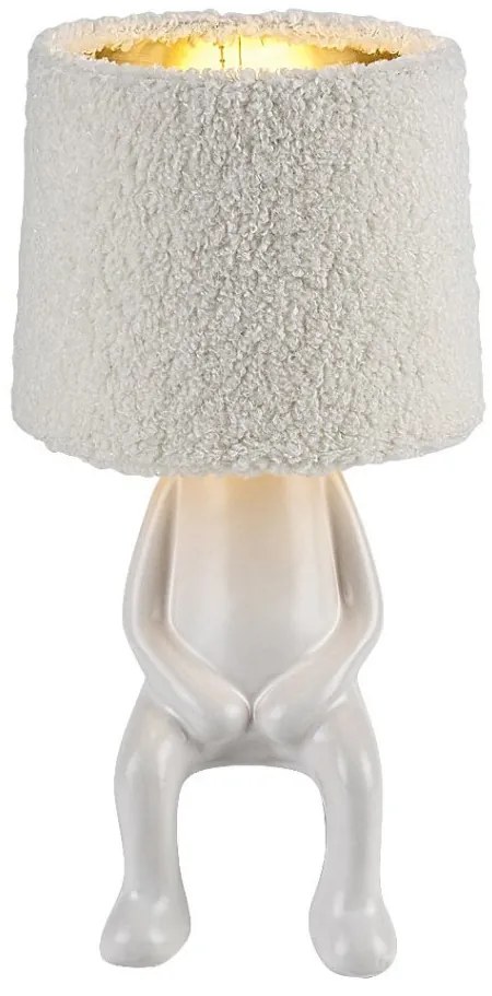 Veioza/Lampa de masa decorativa Smurfy alb/crem