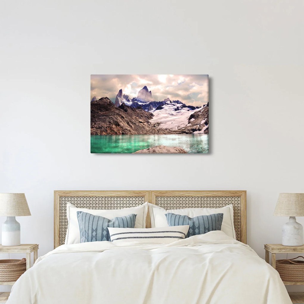 Tablou cu lac montan (90x60 cm)