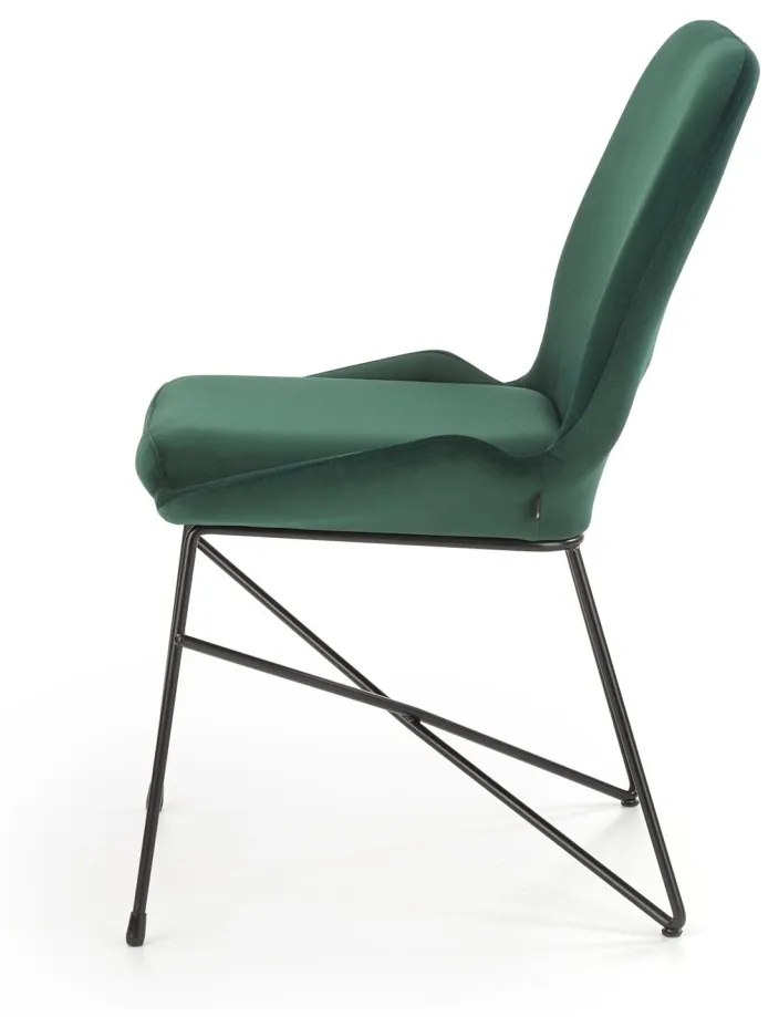 Scaun K454 catifea verde – H83 cm