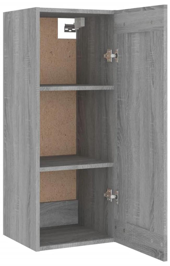 Dulap inalt, Sonoma gri, 35x34x180 cm, lemn compozit 1, sonoma gri, 1 Usa