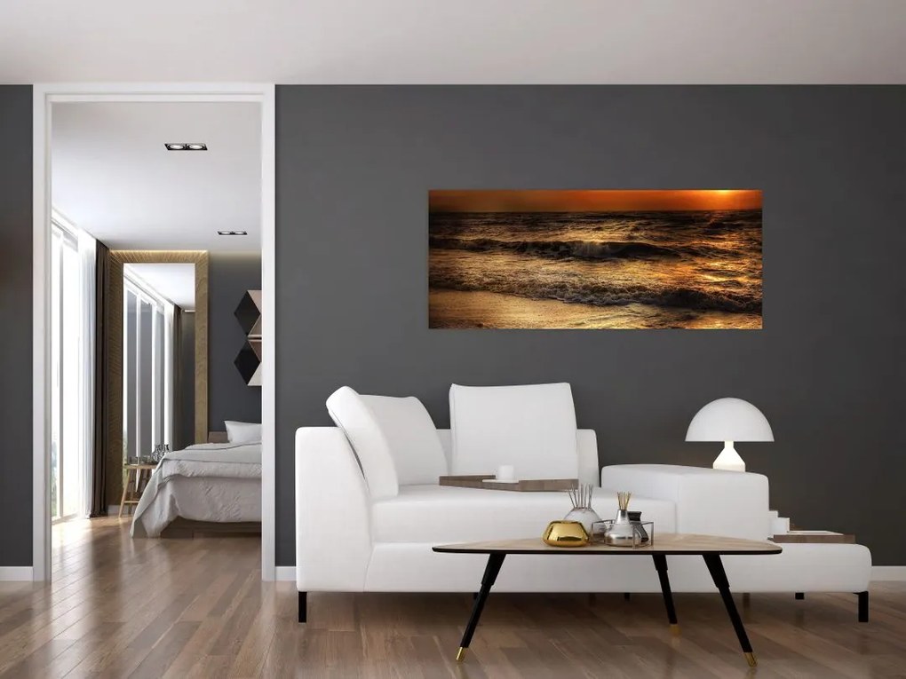 Tablou - Valuri la mal (120x50 cm)