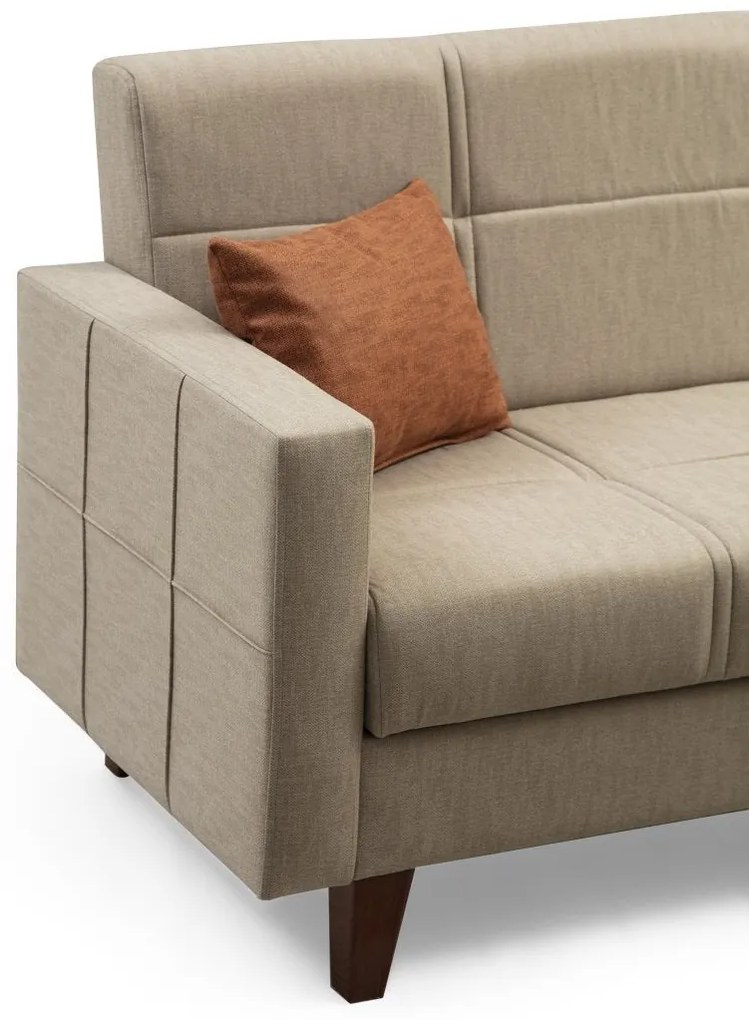 Canapea extensibilă de colț Polya - Beige