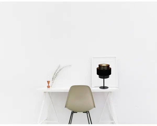 Lampă de masă NESS 1xE27/60W/230V neagră