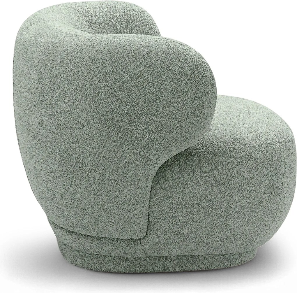 Fotoliu de relaxare Skindi - bouclé verde Catch Me 13
