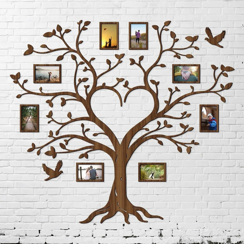 DUBLEZ | Ramă foto Arbore Genealogic din lemn