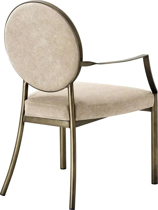 Scaun cu brate elegant, tapitat cu catifea, LUX Scribe 110807 HZ