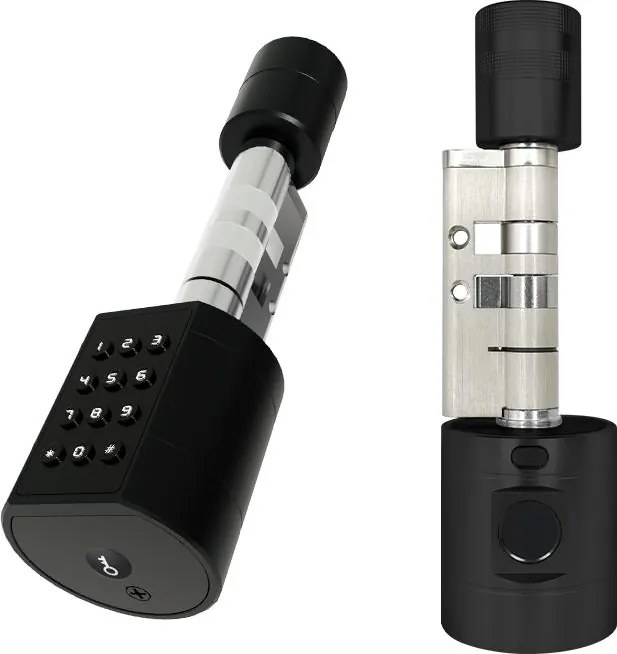 Butuc Incuietoare inteligenta, AMA 2H Smart, 65 - 90 mm, Negru, cu APP TT Hotel