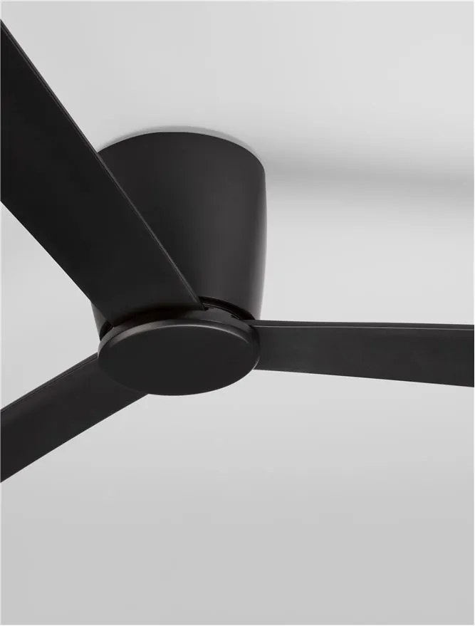 Ventilator de tavan cu telecomanda design modern DELL negru