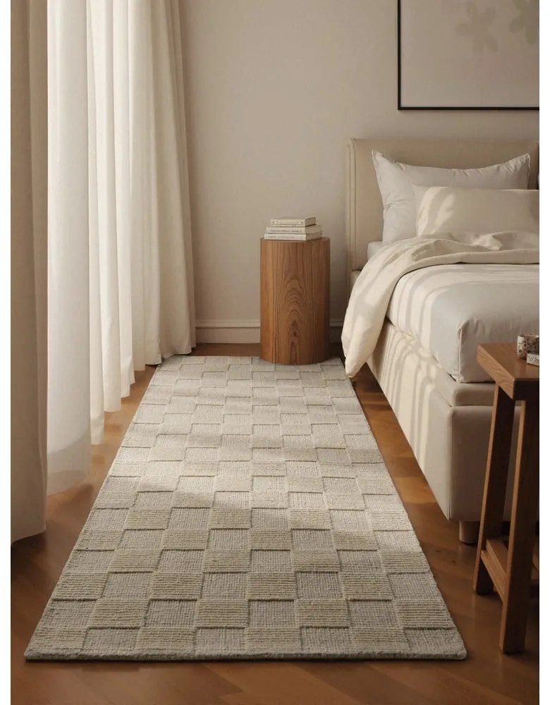 Covor tip traversă crem țesut manual din lână 80x200 cm Scala – Villeroy&amp;Boch