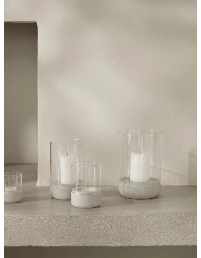 Sfeșnice pentru lumânări pastilă 2 buc. din sticlă Calma – Blomus