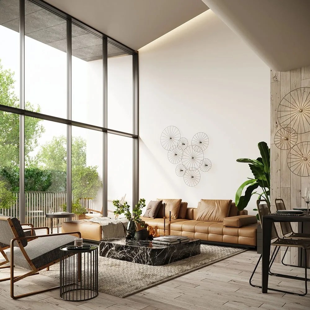 Plafonieră neagră ø 30 cm Soho – Sollux