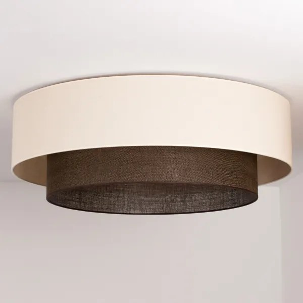 Brilagi - Plafonieră LED Boho Style 3xE27/15W/230V, Ø 80 cm, crem/maro