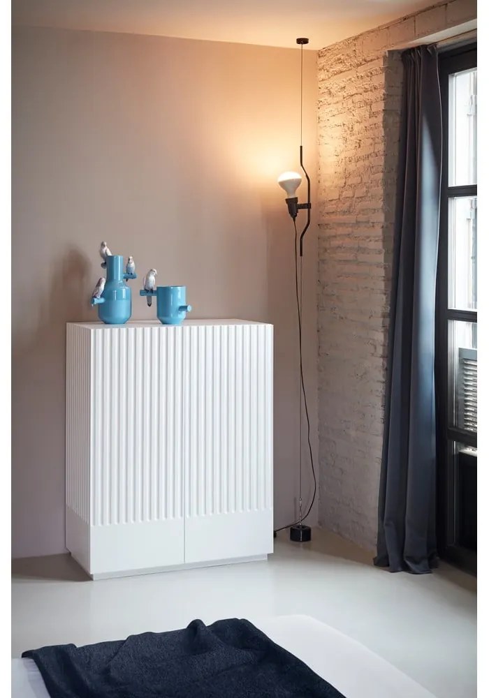 Comodă Teulat Doric, lățime 92 cm, alb