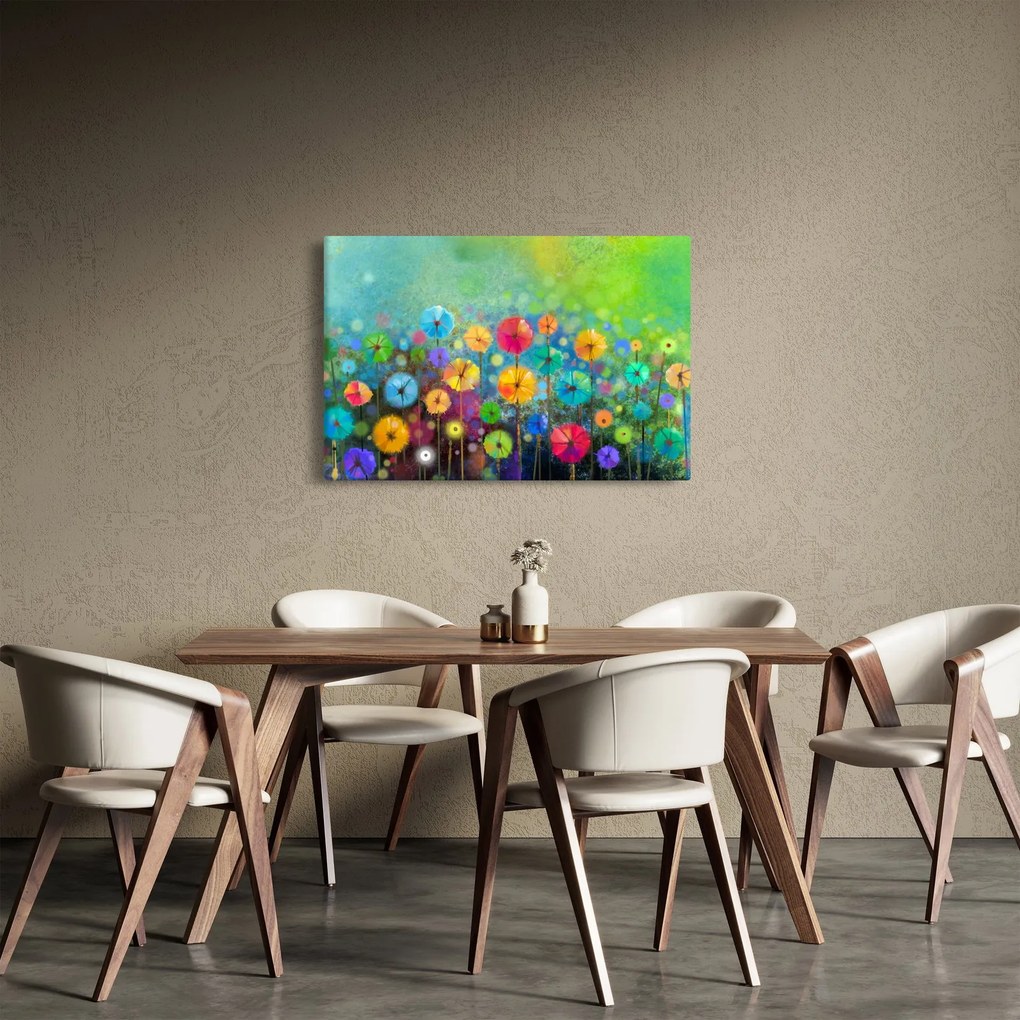 Tablou - Flori abstract (90x60 cm)