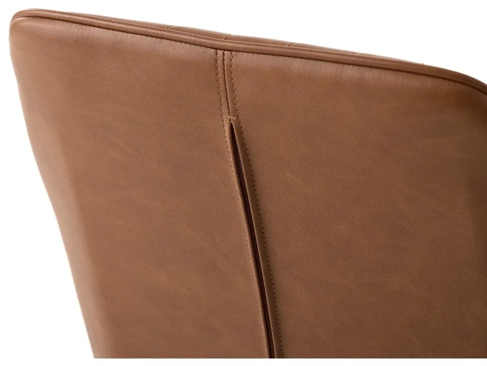 Set de scaune de sufragerie maro cu cotiere 2 buc. tapițat Nolan Stripe – Unique Furniture